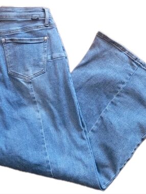 Saige Womens Jeans 13 Wide Leg High-Rise Blue Boho Grunge Revival